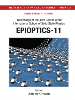 cover image of Epioptics-11--Proceedings of the 49th Course of the International School of Solid State Physics